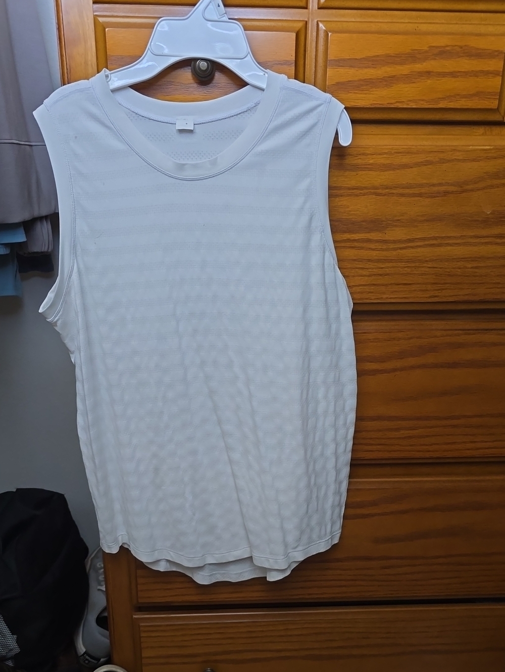 DSG White Sleeveless Tank Top